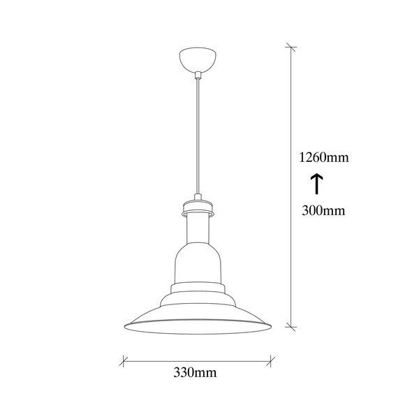 Czarna metalowa lampa wisząca Opviq lights Evgi-image-3