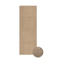 Wełniany chodnik odpowiedni do prania/tkany ręcznie w naturalnym kolorze 80x230 cm Unexpected Wool – Lorena Canals