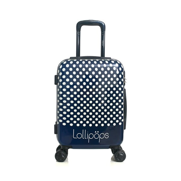 Zestaw niebieskiej walizki z 4 kółkami i kosmetyczki Lollipops Penny-image-3