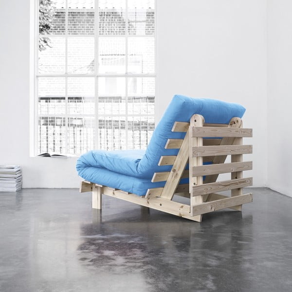 Fotel rozkładany Karup Roots Raw/Horizon Blue-image-1