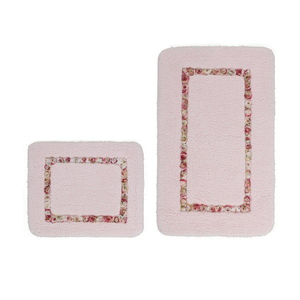 Zestaw 2 dywaników łazienkowych Frenésie Pink