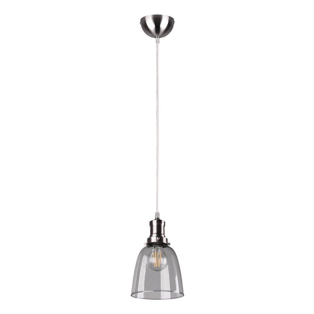 Lampa wisząca w kolorze srebra ze szklanym kloszem ø 14 cm Vita – Reality