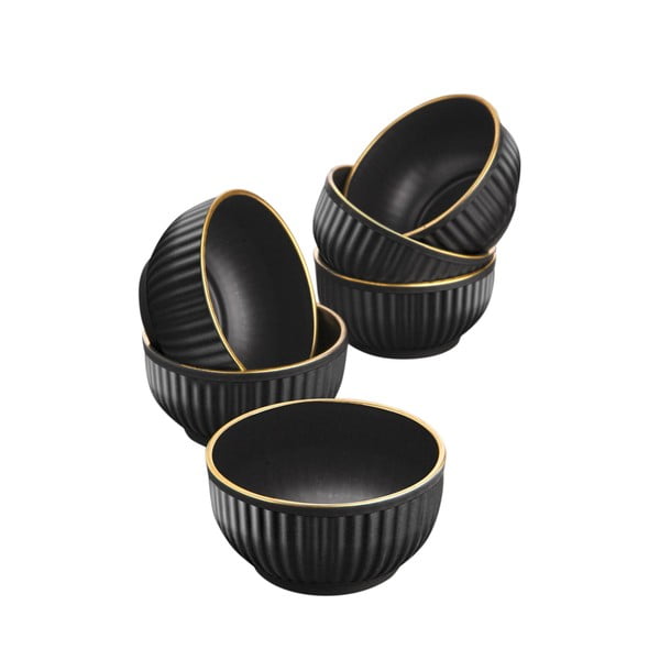 Czarne miski zestaw 6 szt. 0.25 l – Hermia-image-3