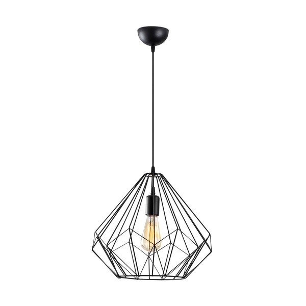 Czarna lampa wisząca z metalowym kloszem ø 37 cm Diamond – Opviq lights-image-2