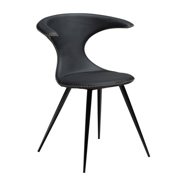 Czarne krzesło skórzane DAN-FORM Denmark Flair