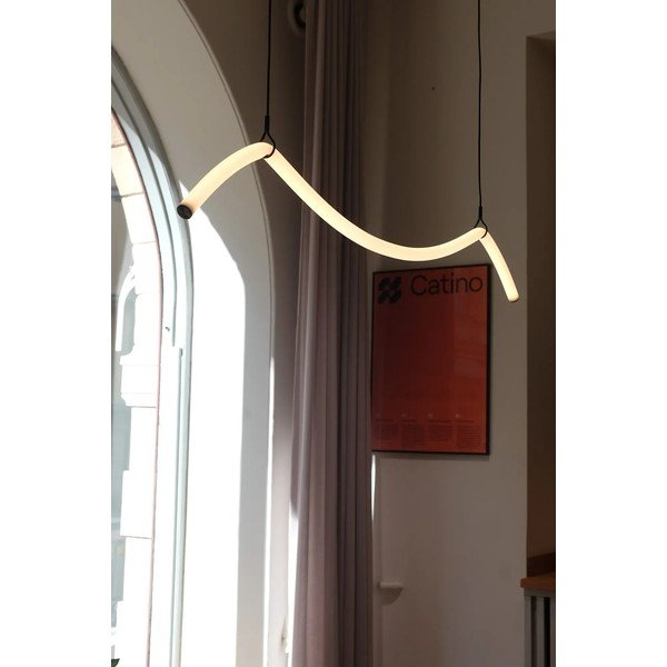 Czarno-biała lampa wisząca LED Melt – Markslöjd-image-1