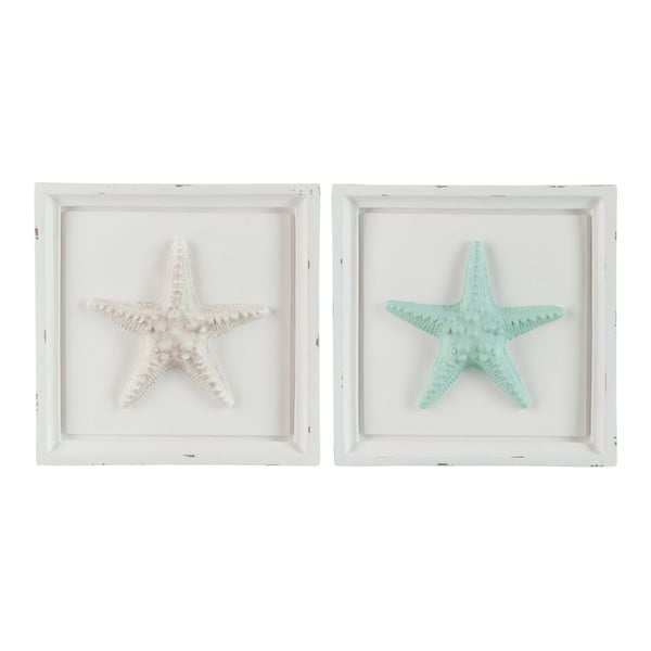 Zestaw 2 ramek dekoracyjnych Starfish, 31x5x30 cm