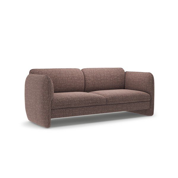 Brązowa sofa z tkaniny szenilowej 204 cm Georgia – Micadoni -image-2