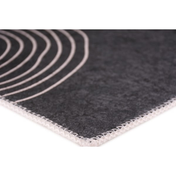 Antracytowy dywan odpowiedni do prania 120x160 cm – Vitaus-image-2