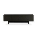 Czarna szafka pod TV 180x55x40 cm Solei – MOME