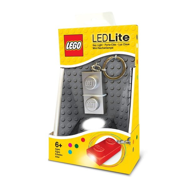 Świecący klocek LEGO, srebrny