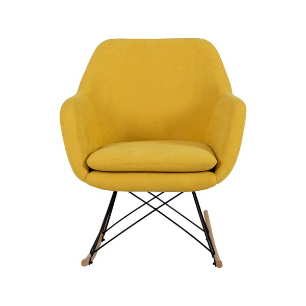 Żółty fotel bujany Tenzo Emma-image-1