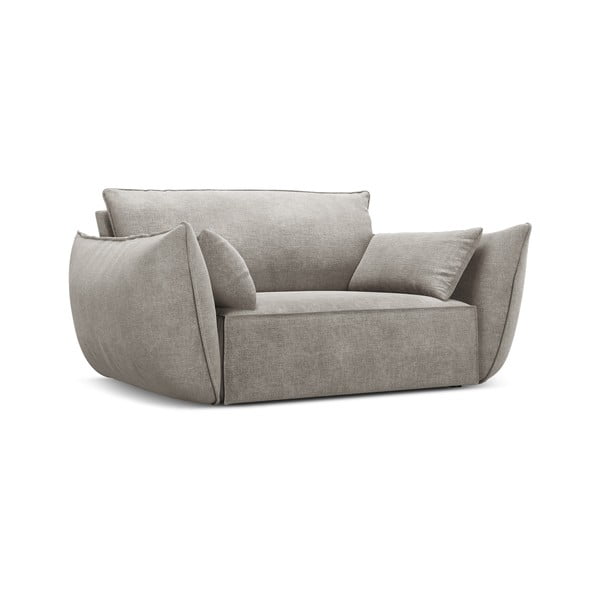 Jasnoszary fotel Vanda – Mazzini Sofas