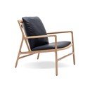 Czarno-naturalny skórzany fotel Dedo – Gazzda