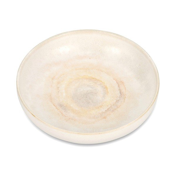 Beżowy głęboki kamionkowy talerz ø 22 cm Aquarel – S|P Collection