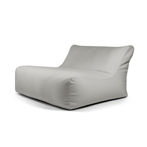 Jasnoszary worek do siedzenia z materiału bouclé Sofa Lounge – SLOWDOWN