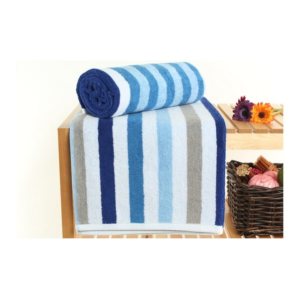 Zestaw 2 ręczników kąpielowych Peggy French Blue, 70x140 cm