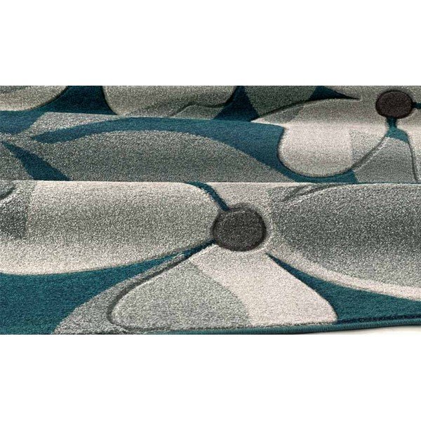Dywan Intarsio Floral Blue, 160x230 cm-image-1