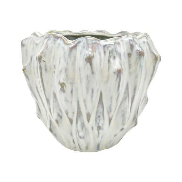 Ceramiczna doniczka w kolorze kości słoniowej PT LIVING Flora, ø 16,5 cm