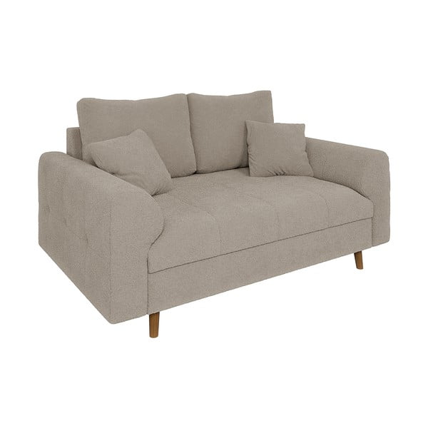 Beżowa sofa z materiału bouclé 150 cm Ariella – Ropez