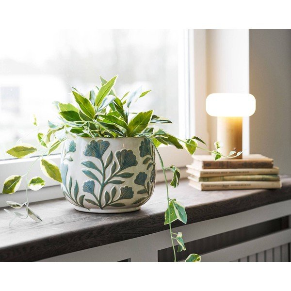 Ceramiczna ręcznie wykonana osłonka na doniczkę na zioła ø 22,5 cm – House Nordic-image-2