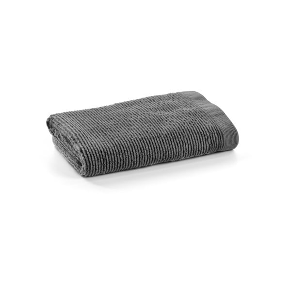 Ciemnoszary ręcznik bawełniany Kave Home Miekki, 50x100 cm
