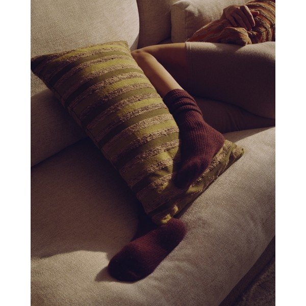 Bawełniana/jedwabna poszewka na poduszkę 40x60 cm Dorevi – Kave Home-image-1