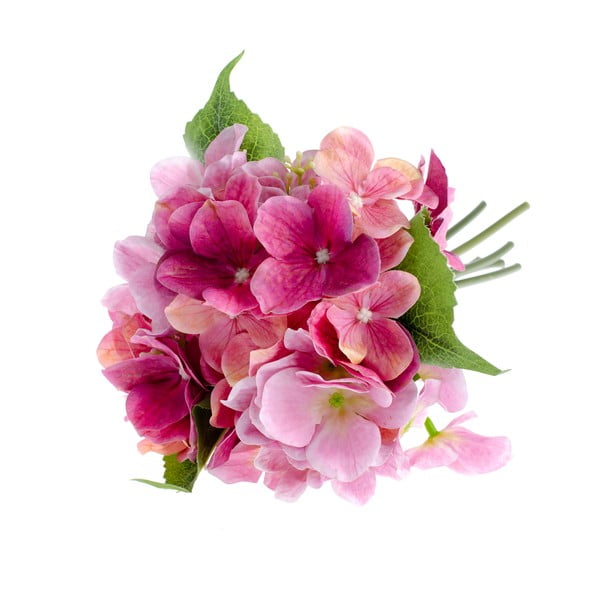 Różowy sztuczny kwiat dekoracyjny w stylu hortensji Dakls