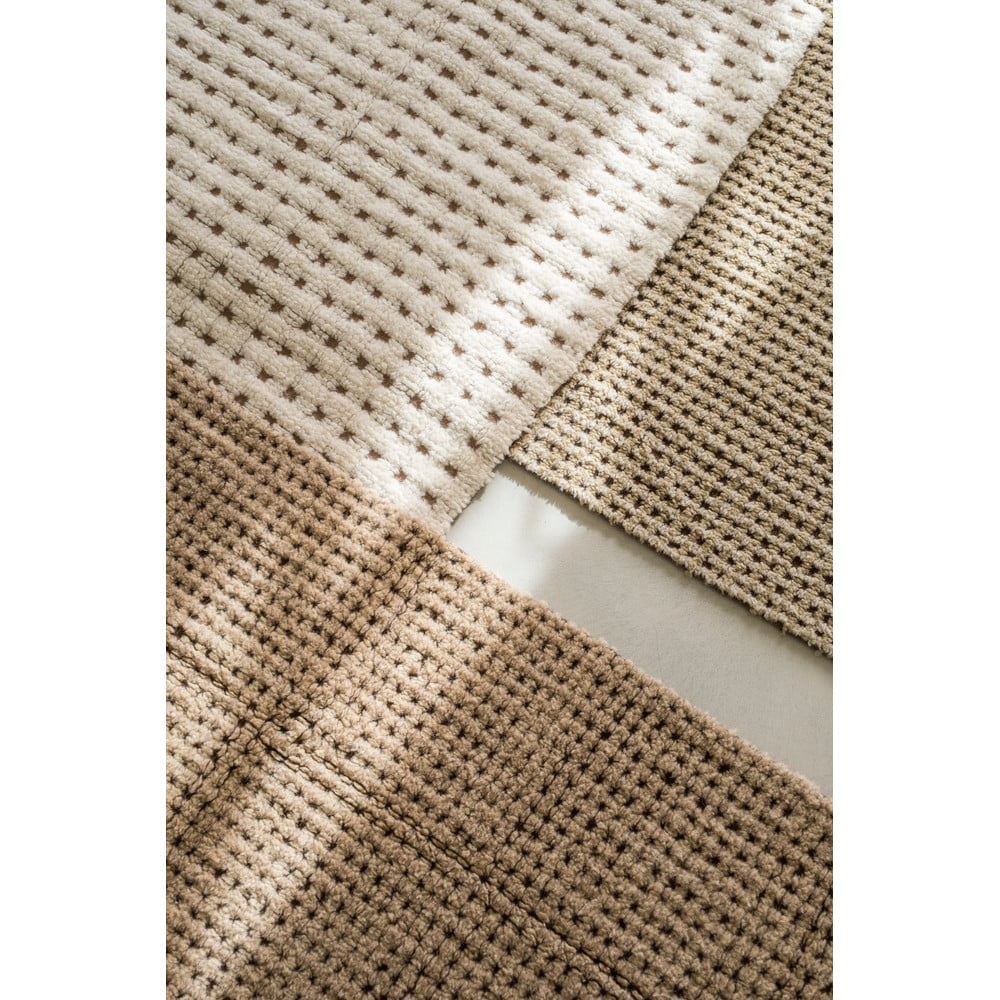 Wełniany chodnik odpowiedni do prania/tkany ręcznie w naturalnym kolorze 80x230 cm Unexpected Wool – Lorena Canals (zdjęcie 6)