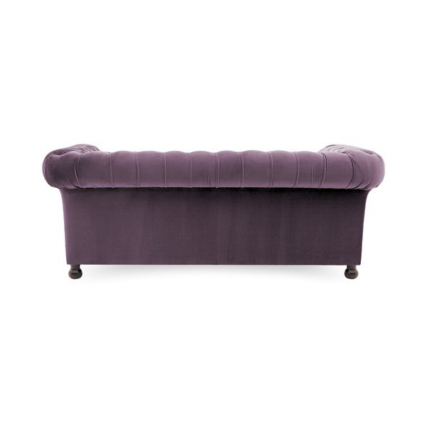 Fioletowa sofa 2-osobowa Vivonita Chesterfield-image-4