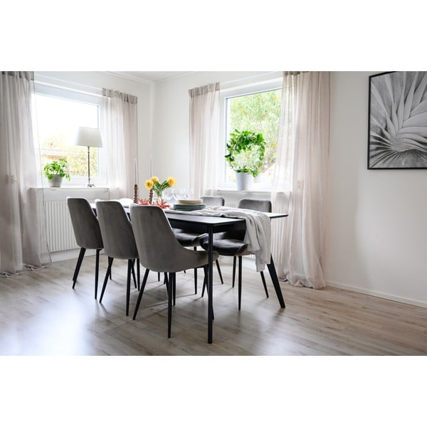 Rozkładany stół z blatem w dekorze jesionu 90x190 cm Yumi – Rowico-image-2