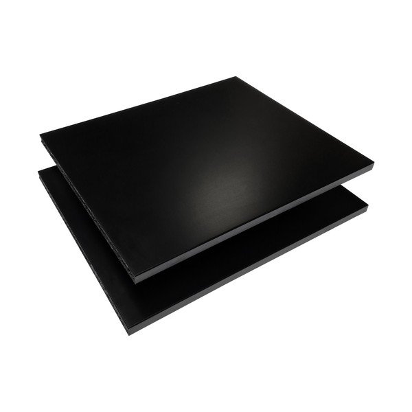 Czarne półki do modułowych systemów półek 2 szt. 32x27 cm Mistral Kubus – Hammel Furniture-image-2