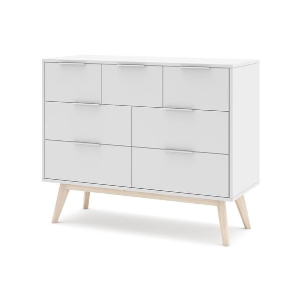 Biała niska komoda 120x83 cm Campus – Marckeric-image-2