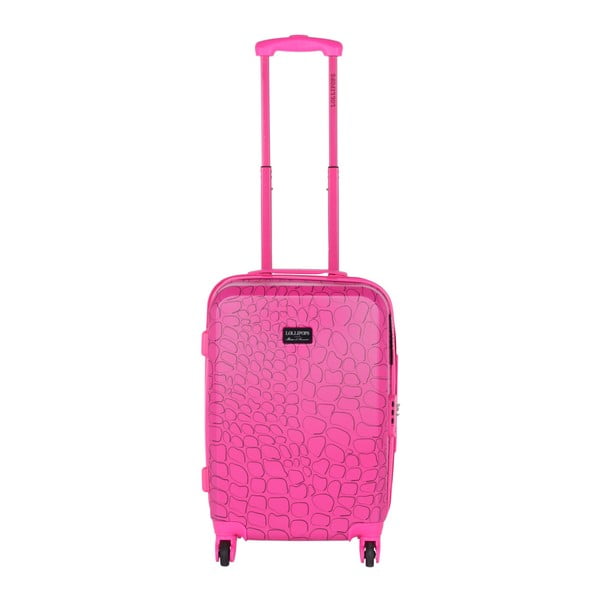 Różowa walizka podręczna LULU CASTAGNETTE Willy, 44 l