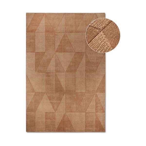 Brązowy wełniany dywan tkany ręcznie 190x280 cm Ursule – Villeroy&Boch