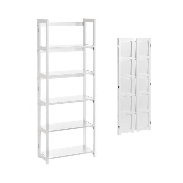 Biały rozkładany regał 56x148 cm – Casa Selección-image-1