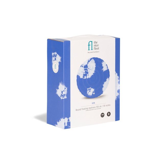 Niebieski dmuchany materac plażowy The Nice Fleet Goa-image-2