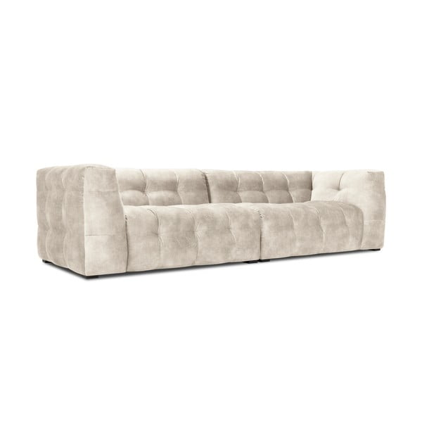 Beżowa aksamitna sofa Windsor & Co Sofas Vesta, 280 cm-image-3