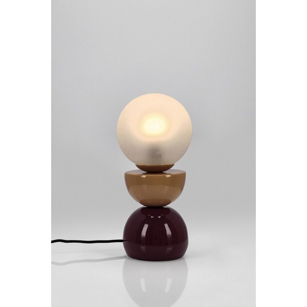 Metalowa lampa stołowa ze szklanym kloszem (wysokość 33 cm) Malton – Bizzotto-image-2