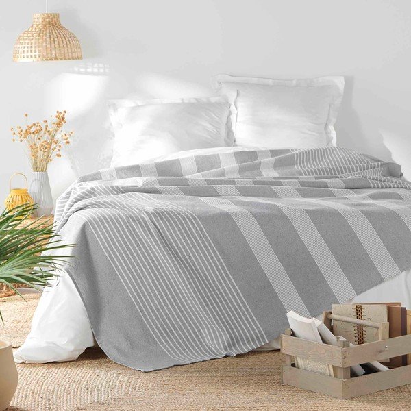 Szara narzuta 240x260 cm Adele – douceur d'intérieur-image-1