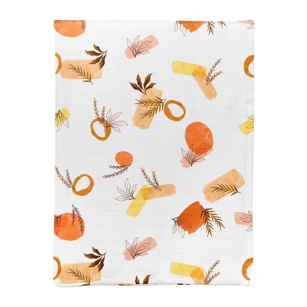 Biały koc dziecięcy muślinowy 75x100 cm Rhapsody – Mijolnir