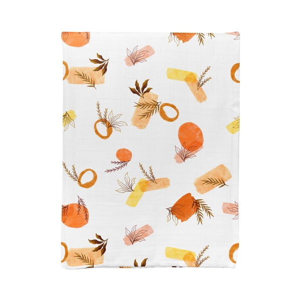 Biały koc dziecięcy muślinowy 75x100 cm Rhapsody – Mijolnir