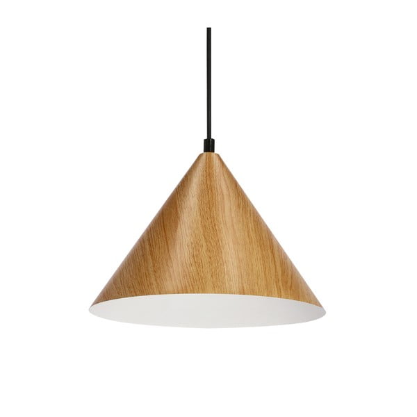 Brązowa lampa wisząca ze szklanym kloszem ø 25 cm Dunca – Candellux Lighting-image-2