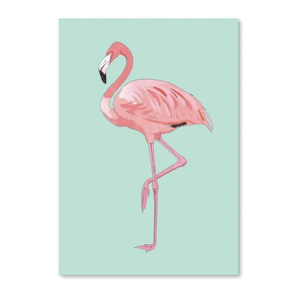 Plakat Americanflat Flamingo, 30x42 cm