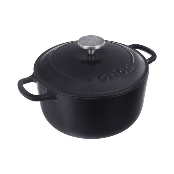 Garnek żeliwny z pokrywką odpowiedni na indukcję 5,2 l LITINA SMALT – Orion-image-2