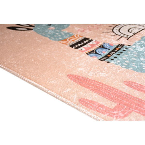 Różowy dywan dziecięcy odpowiedni do prania 160x230 cm Big Dreamer Camel – Vitaus-image-2