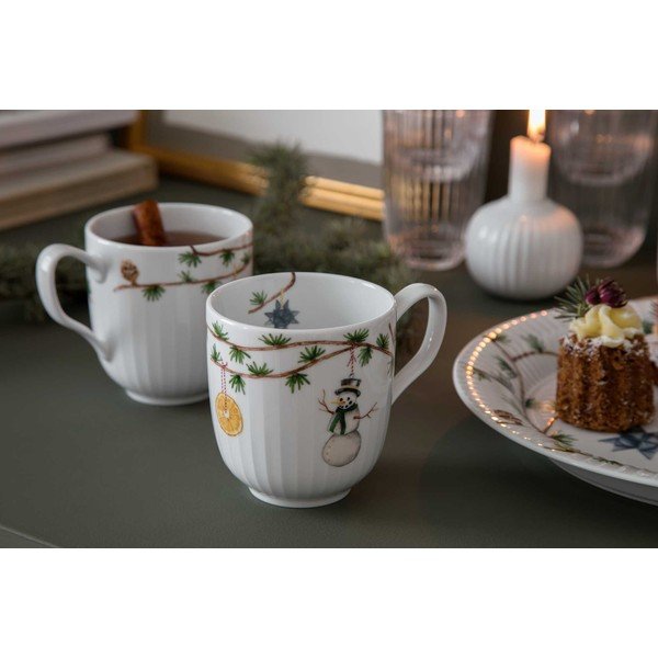 Zestaw 2 świątecznych kubków z porcelany Kähler Design, 330 ml-image-2