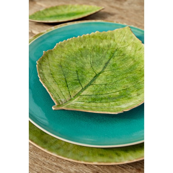 Zielony kamionkowy talerz Costa Nova Riviera, 19x22 cm-image-1