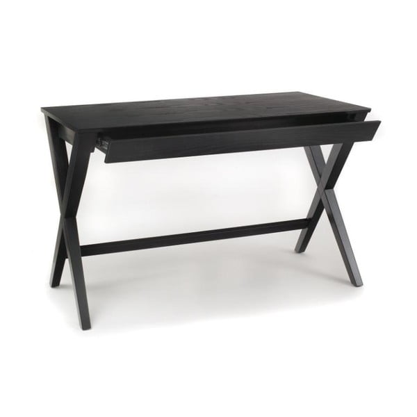 Czarne biurko z szufladą Actona Writex-image-2