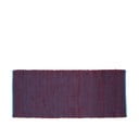 Fioletowo-niebieski dywan z wełny i bawełny Hübsch Lexa, 80x200 cm
